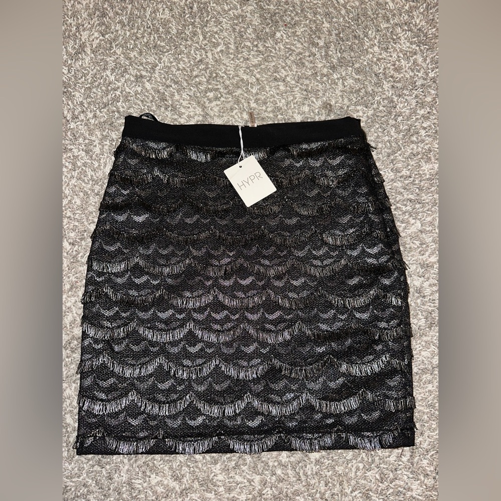 Black shimmery Lace Skirt